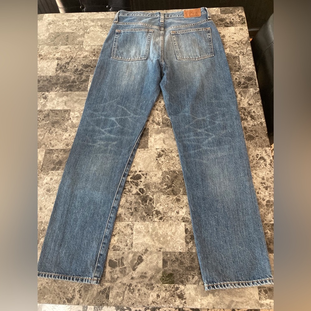 Madewell Rivet & Thread Patch Boy Jeans High-Rise Hippie 70s Womans Size 27 - Picture 14 of 16